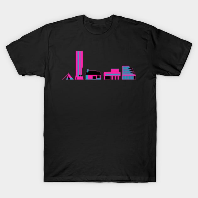 Pastel Goth Architecture Buildings T-Shirt by banditotees